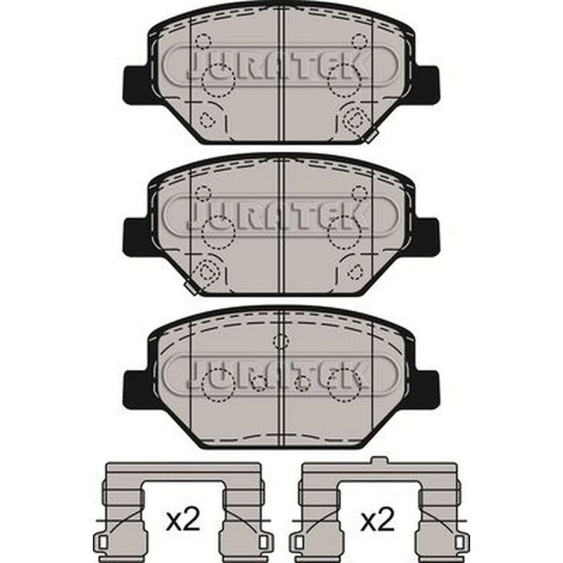 Juratek Front Brake Pad Set fits Opel Insignia B Country Tourer 2017-2018