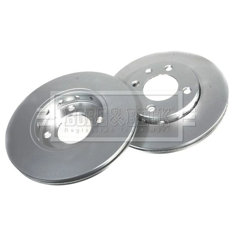 Borg & Beck Front Brake Vented Discs & Pads fits VW Polo III 1994-1999