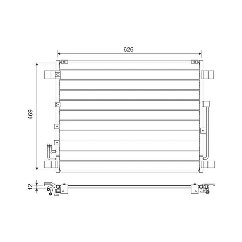 Valeo Air Conditioning Condenser 822724