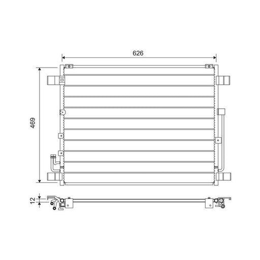 Valeo Air Conditioning Condenser 822724