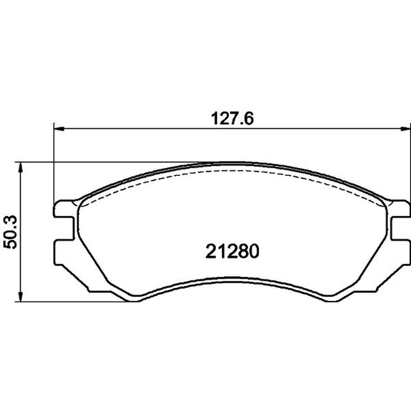 Mintex Front Brake Pad Set fits Nissan Primera 1990-1996 1.6 2.0