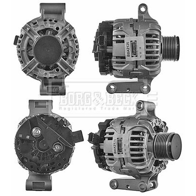 Borg & Beck Car Alternator 12V fits Ford Transit 2000-2006 2.4