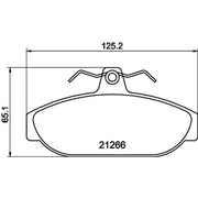 Mintex Front Brake Pad Set fits Volvo 740 1983-1992 2.0 2.3 2.4
