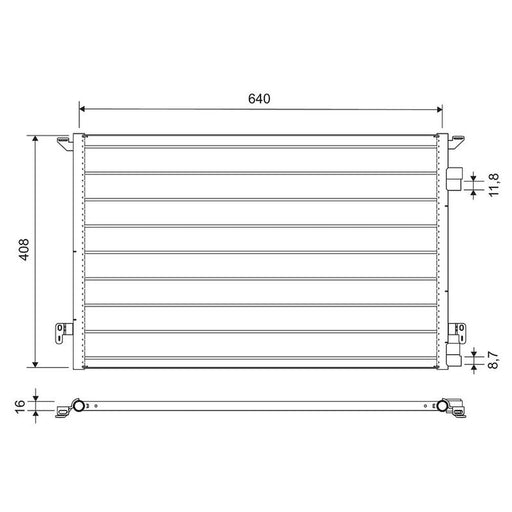 Valeo Air Conditioning Condenser 817648