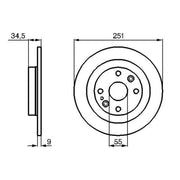Bosch Rear Brake Solid Discs & Pads fits Mazda MX-5 1993-2005 1.6 1.8