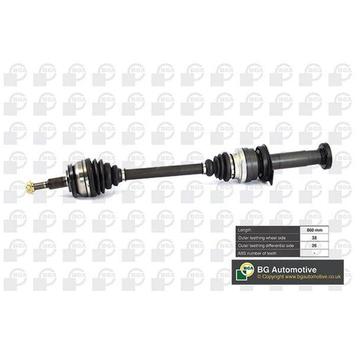 BGA CV Drive Shaft Driveshaft Front Right fits VW Caravelle 2015-2019 2.0