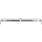 Abtex Brake Hydraulic Hose Line Front fits Volvo S60 I 2000-2010 2.0 2.4 2.5