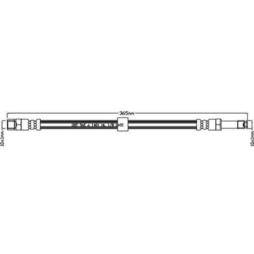 Juratek Brake Hydraulic Hose Line Right JBH1243