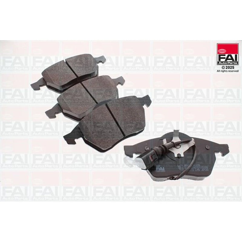 FAI Front Brake Pad Set fits Audi A3 1996-2003 1.8 1.9