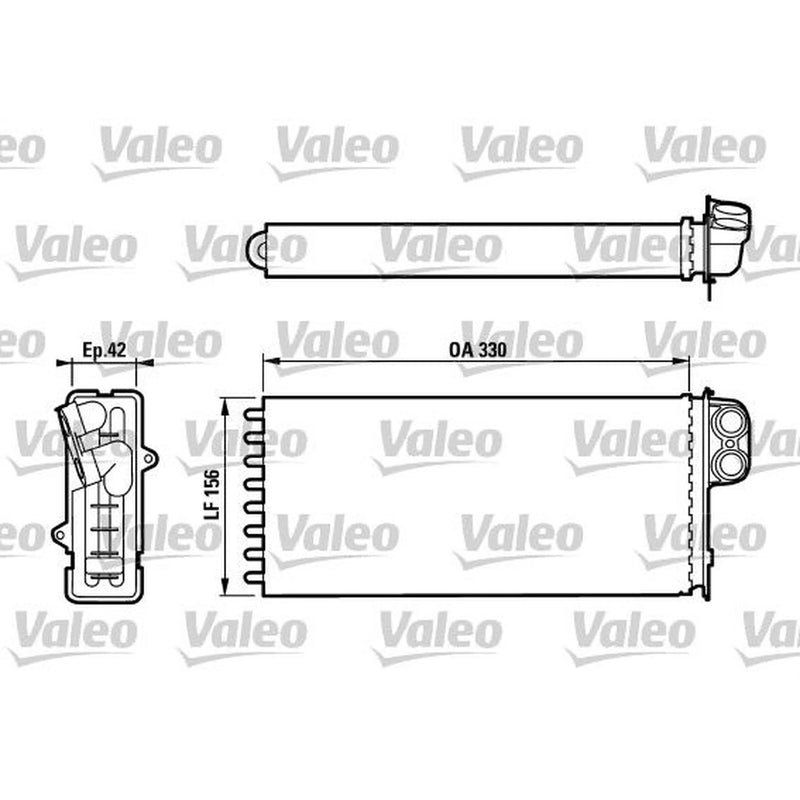 Valeo Heater Matrix Core Heat Exchanger 812128