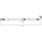 NAPA Brake Hydraulic Hose Line Rear fits Honda Cr-V 2001-2007 2.0 2.2