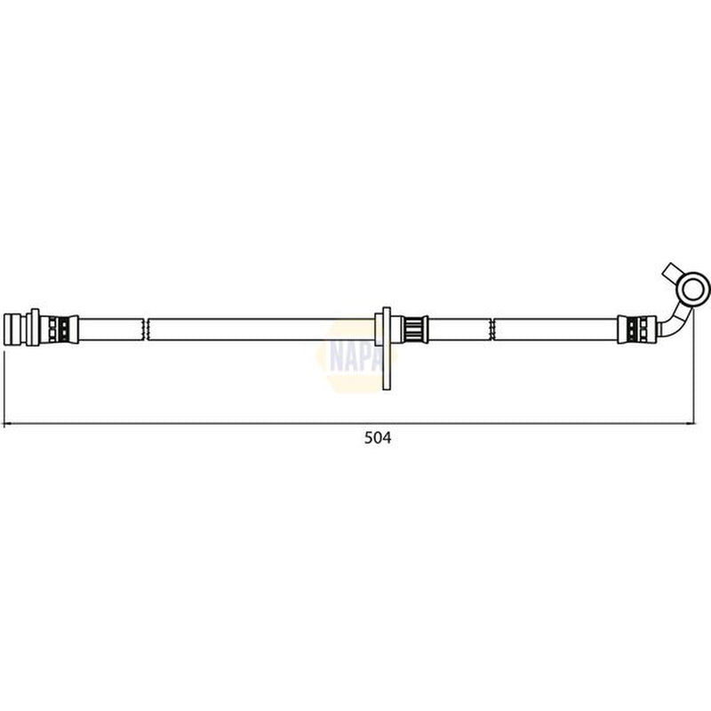 NAPA Brake Hydraulic Hose Line Rear fits Honda Cr-V 2001-2007 2.0 2.2