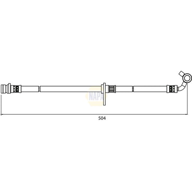 NAPA Brake Hydraulic Hose Line Rear NBH1336