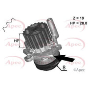 Apec Engine Cooling Water Pump fits Audi A1 2010-2015 1.6 2.0