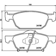 DON Front & Rear Pads fits Honda Accord VIII 2008-2015 2.0 2.2 2.4