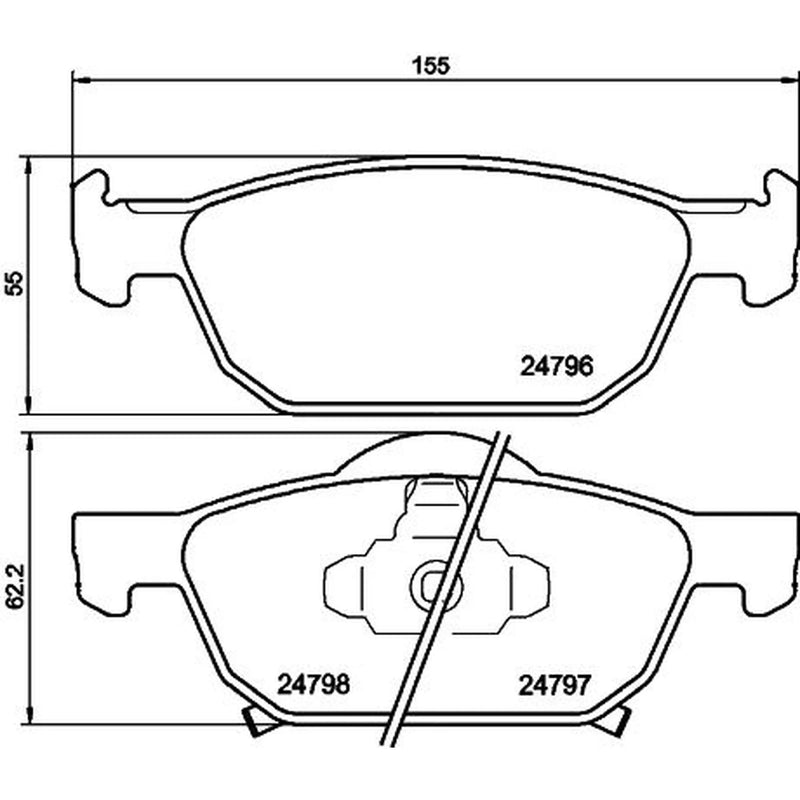 Mintex Front Brake Discs & Pads fits Honda Civic IX 2012-2016 1.6 1.8