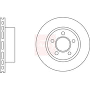 Apec 2 x Vented Brake Discs fits Jeep Wrangler 1996-2007 2.5 4.0