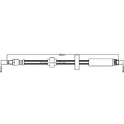 Juratek Brake Hydraulic Hose Line Right JBH1290