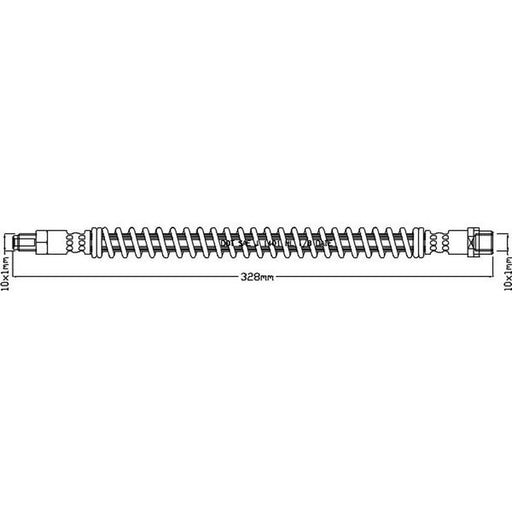 Juratek Brake Hydraulic Hose Line Right JBH1221