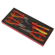 Sealey Premier Premier Insulated Pliers Set with Tool Tray 4pc - VDE Approved Sealey Premier - Dynamic Drive