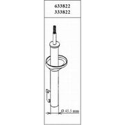 KYB 2 x Shock Absorbers fits Ford Fiesta 1989-1997 1.1 1.3 1.4 1.8