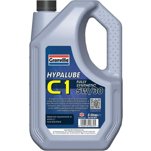 5w30 Fully Synthetic Engine Oil C1 5 Litre Petrol and Diesel ACEA:C1 Granville Granville - Dynamic Drive