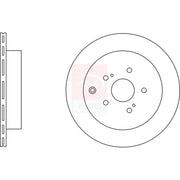 Apec 2 x Vented Rear Brake Discs SDK6670