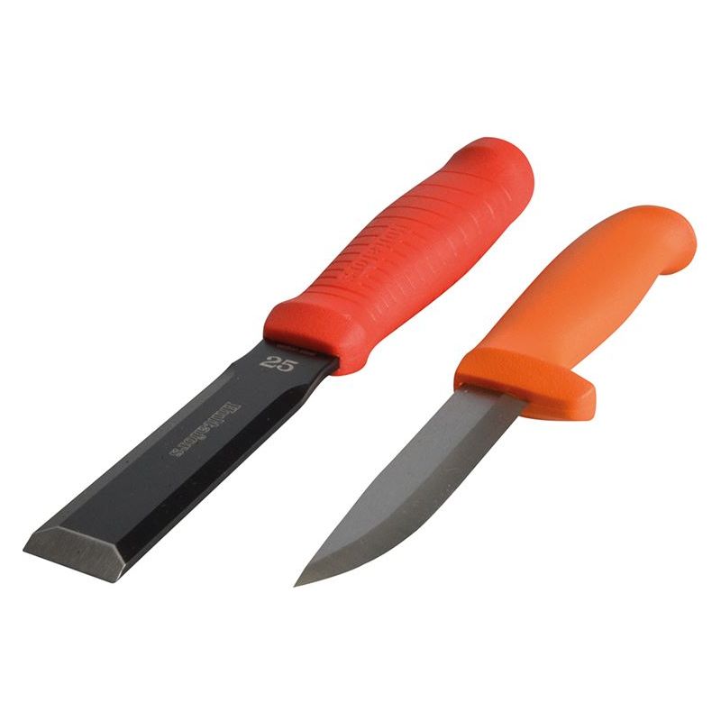 Hultafors Chisel EDC 25mm & Craftsmen's Knife HVK in a Double Holster Hultafors - Dynamic Drive
