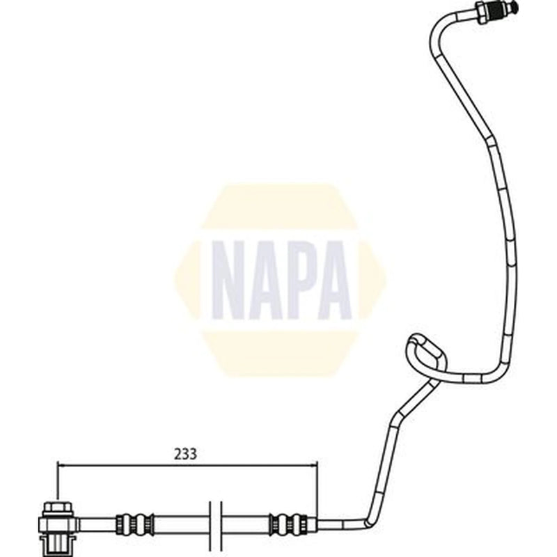 NAPA Brake Hydraulic Hose Line outer NBH1125