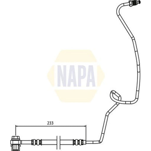 NAPA Brake Hydraulic Hose Line outer NBH1125