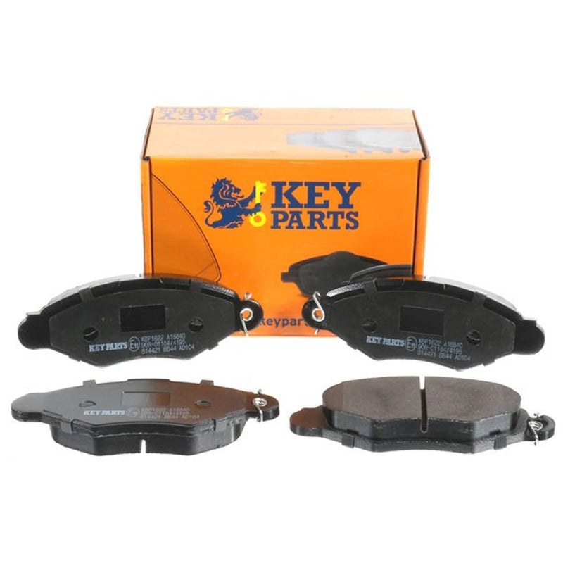 Key Parts Front Brake Vented Discs & Pads fits Renault Kangoo 2001 on 1.9