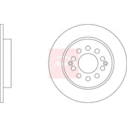 Apec 2 x Solid Brake Discs fits MG Zs SUV 2017 on 1.0 1.5