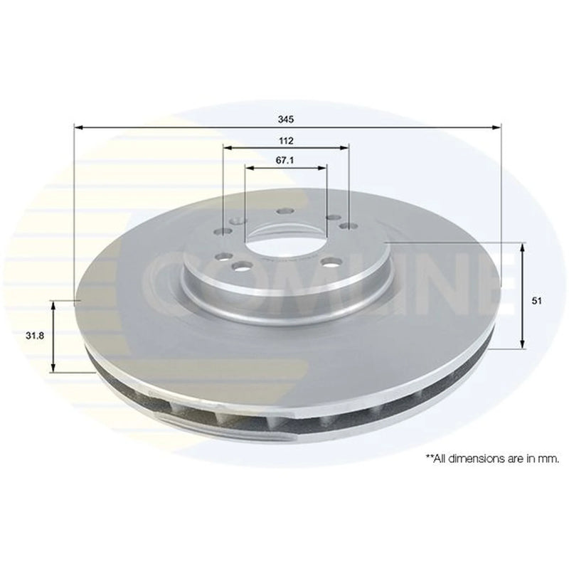 Comline Front & Rear Brake Discs & Pads fits Mercedes-Benz M-Class 1998-2005