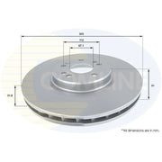 Comline Front Brake Discs & Pads fits Mercedes-Benz M-Class 1998-2005