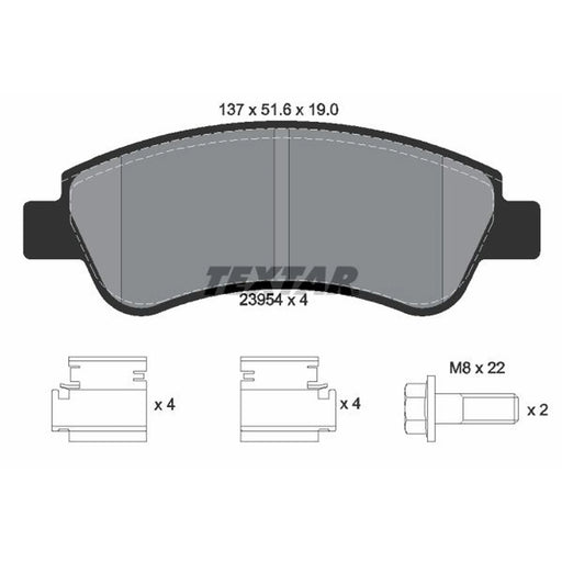 Textar Front Brake Pad Set 2395401
