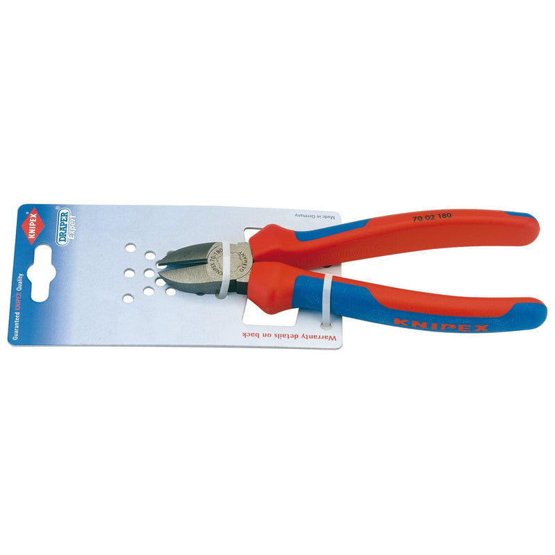 Draper Knipex 70 02 180 Diagonal Side Cutter, 180mm 18442 Draper - Dynamic Drive