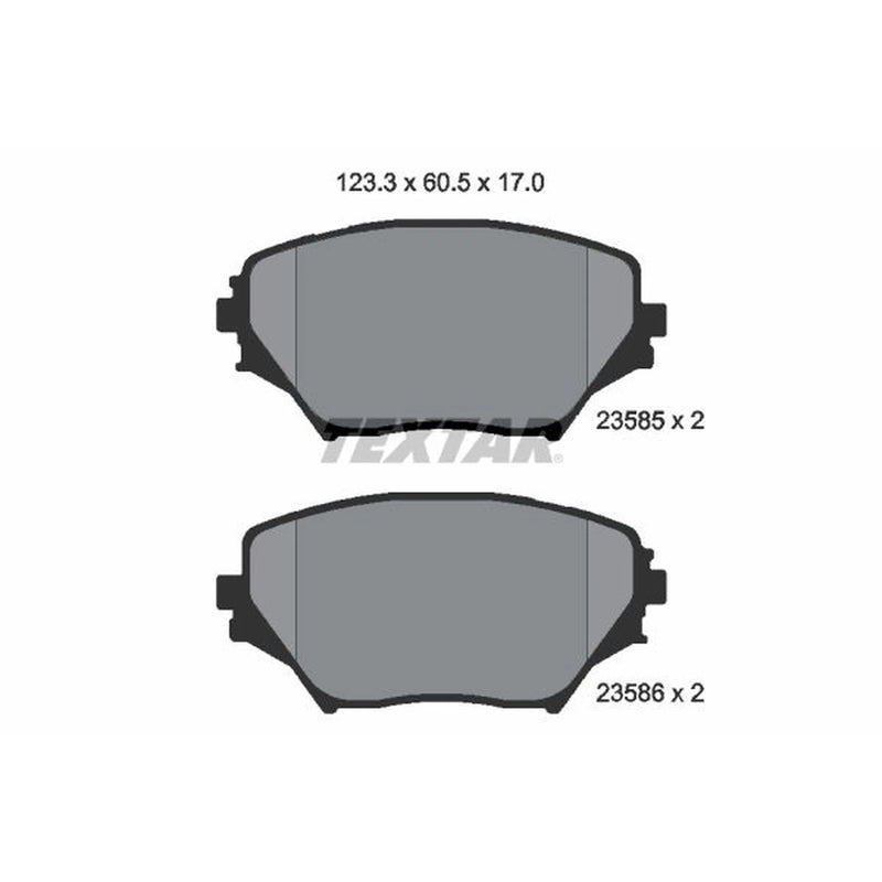 Textar Front Brake Pad Set 2358501