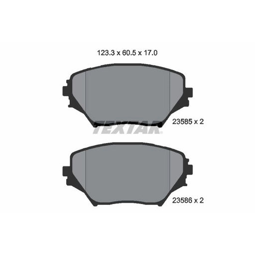 Textar Front Brake Pad Set 2358501