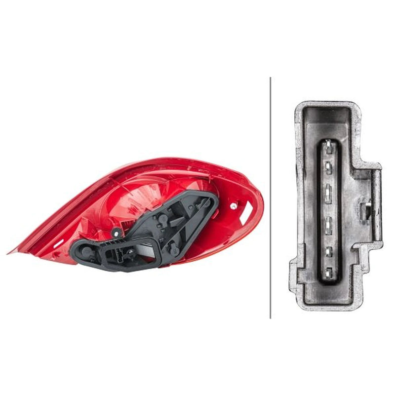 Hella Tail Light / Lamp W5W Left fits Peugeot 207 Cc 2007-2015 1.6