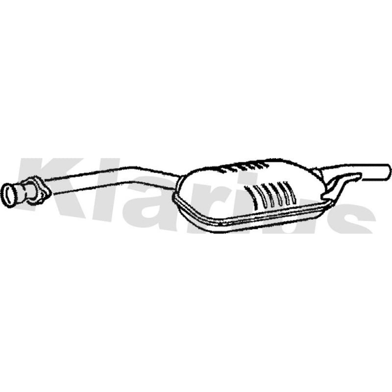 Klarius Box With Centre Pipe Centre fits Mercedes-Benz 124 1984-1993