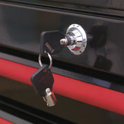 Sealey Retro Style Extra-Wide Topchest & Rollcab Combination 10 Drawer-Black wit Sealey - Dynamic Drive