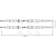 Apec Handbrake Cable Right Rear CAB1498