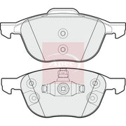 Apec Front Brake Pad Set PAD1821