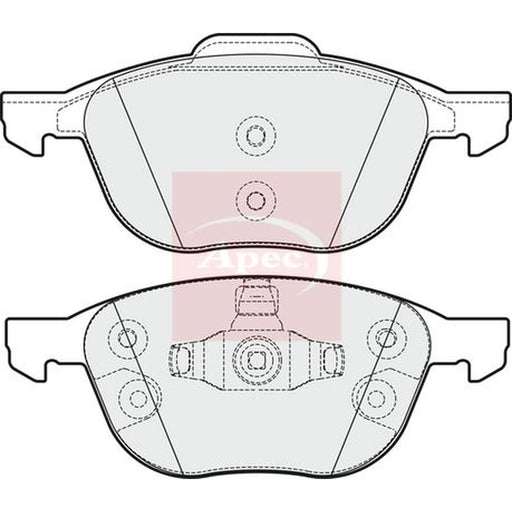 Apec Front Brake Pad Set PAD1821