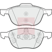 Apec Front & Rear Brake Discs & Pads fits Ford C-Max II 2010-2019 1.5 1.6