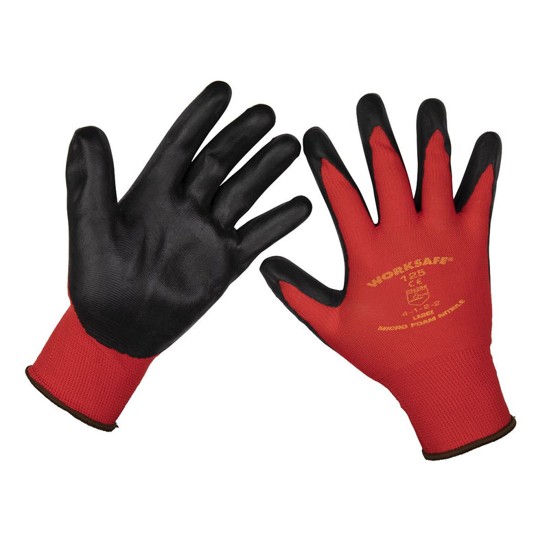 Worksafe Worksafe Nitrile Foam Gloves, Large - Pack of 120 Pairs 9125L/B120 Worksafe - Dynamic Drive