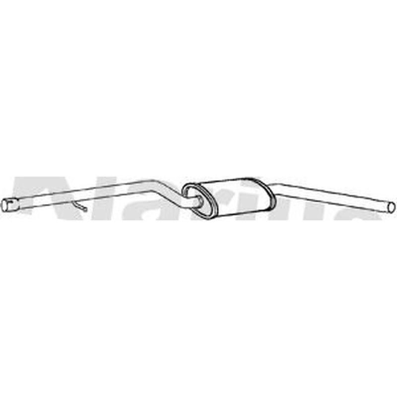 Klarius Box With Centre Pipe Centre fits BMW 3 2004-2012