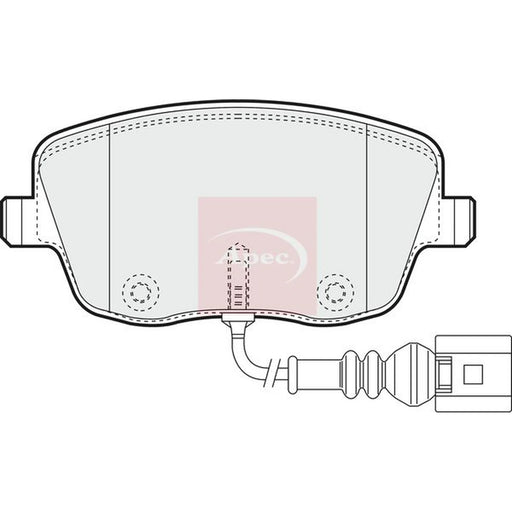 Apec Front Brake Pad Set PAD1252