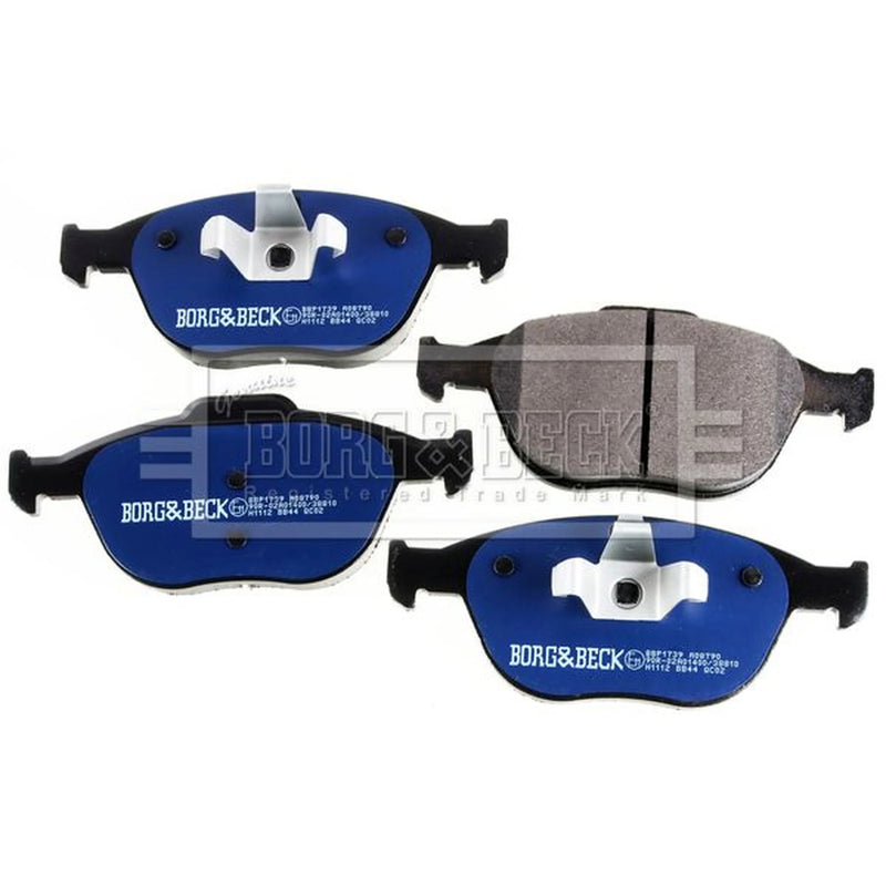 Borg & Beck Front Brake Vented Discs & Pads fits Ford Fiesta V 2005-2008