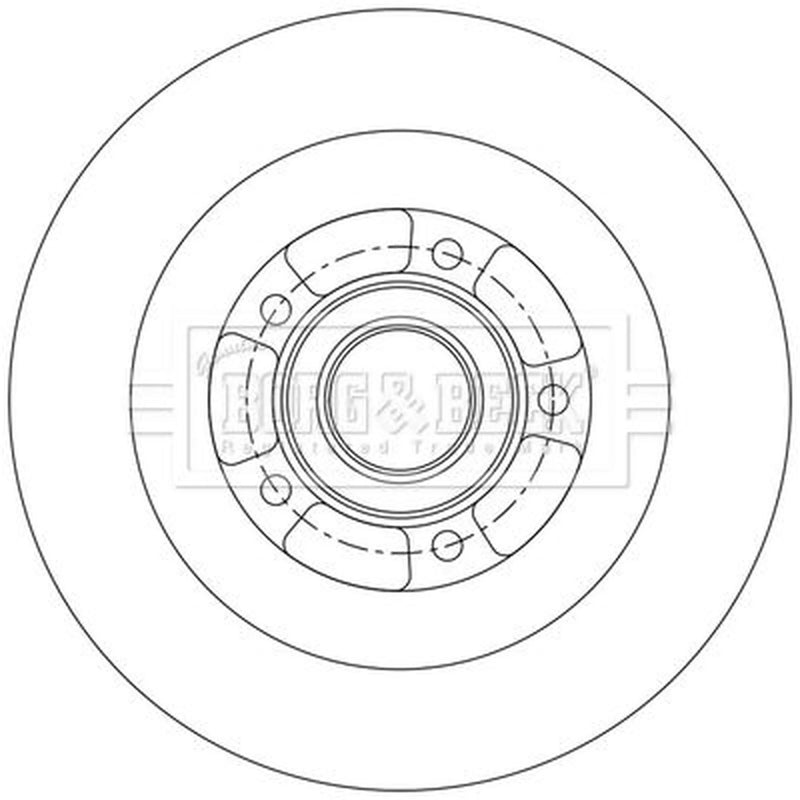 Borg & Beck Front & Rear Brake Discs & Pads fits Renault Scénic IV 2016-2022 1.5